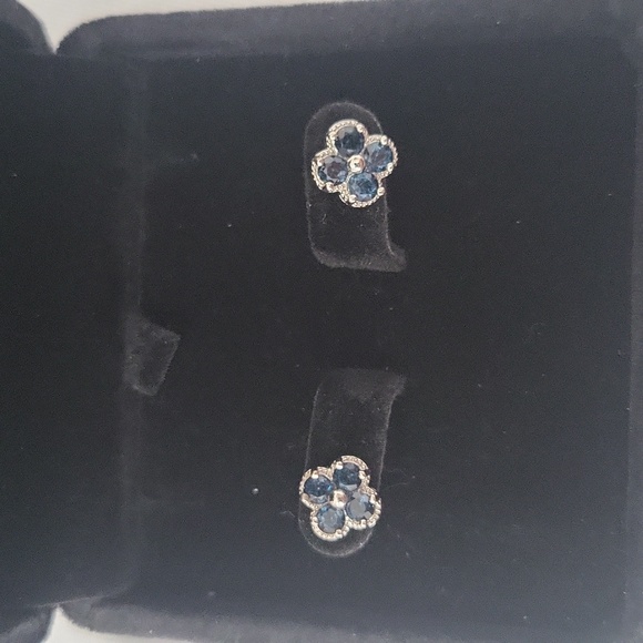 Jewelry - LOW STARTNew Genuine Sapphire Earrings New In Gift Box